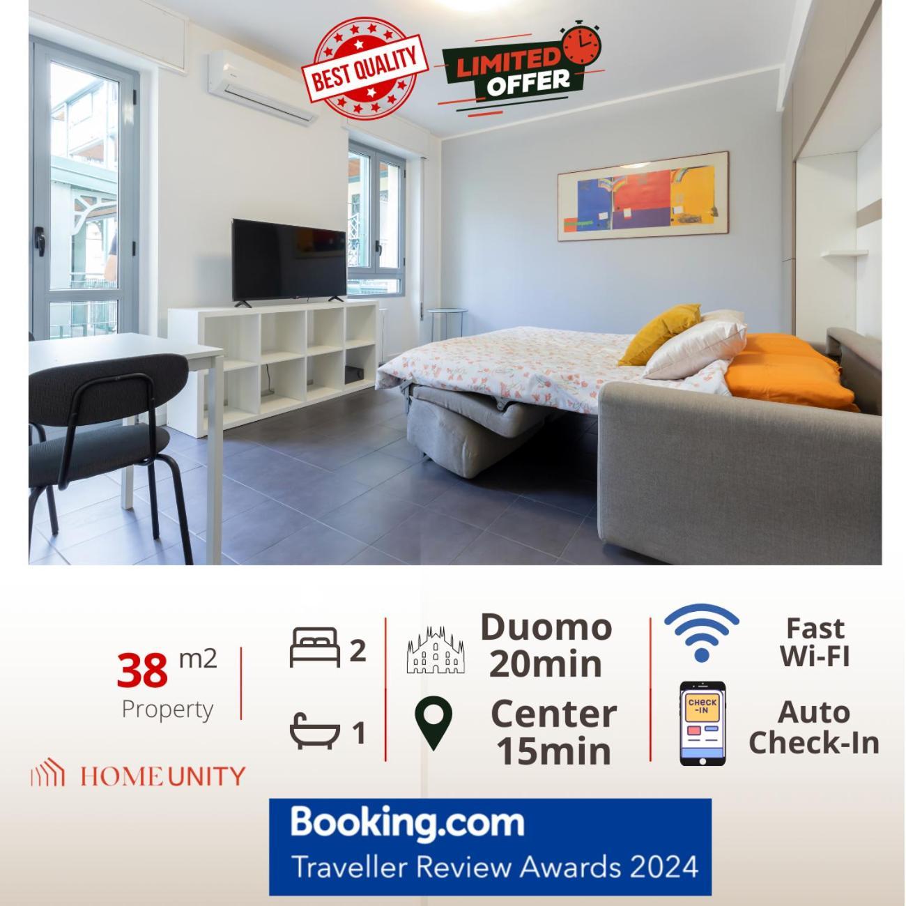 Апартаменты 20Mins From Duomo - Renovated Apt Near City Center Милан Экстерьер фото